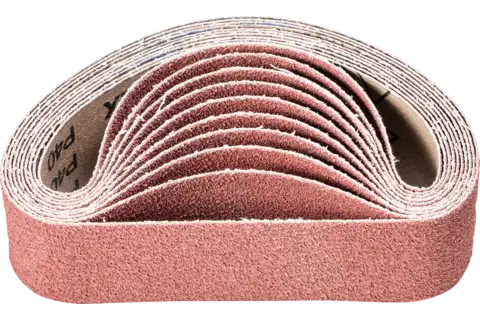 aluminium oxide abrasive belt BA 50x450mm A-COOL40 for grinding stainless steel with a pipe belt grinder 1