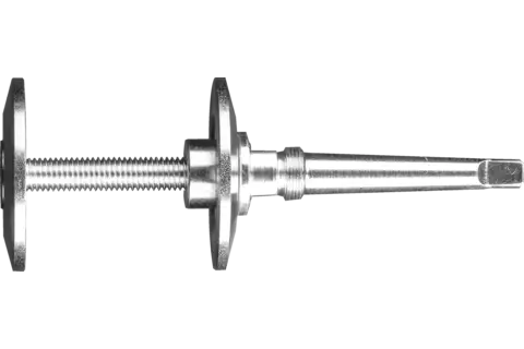 Perno para herramientas abrasivas con agujero Ø 20 mm ancho de sujeción 10-50 mm mango MK1 1