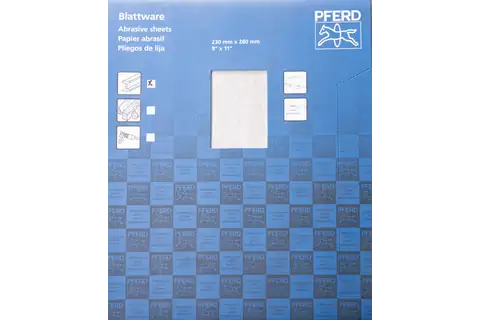 Universal paper-backed abrasive sheet aluminium oxide 230x280 mm BP ECO AC A100 with non-stick coating 3