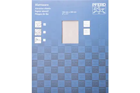 Universal paper-backed abrasive sheet aluminium oxide 230x280 mm BP ECO AC A320 with non-stick coating 3