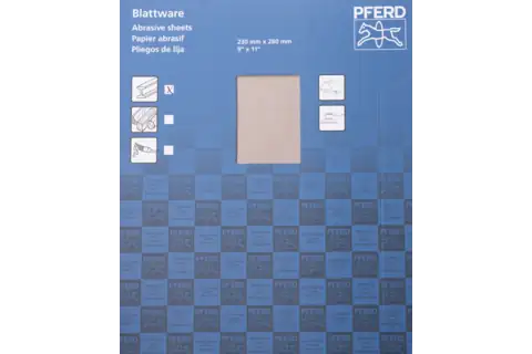 Universal paper-backed abrasive sheet aluminium oxide 230x280 mm BP ECO AC A400 with non-stick coating 3