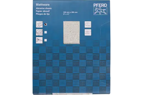 Universal paper-backed abrasive sheet aluminium oxide 230x280 mm BP ECO AC A60 with non-stick coating 3