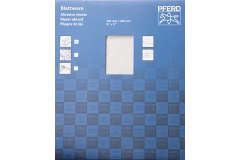 Universal paper-backed abrasive sheet aluminium oxide 230x280 mm BP ECO AC A80 with non-stick coating 4