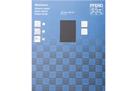 Waterproof paper-backed abrasive sheet 230x280 mm BP-W ECO PAINT SiC120 for working on paint 3