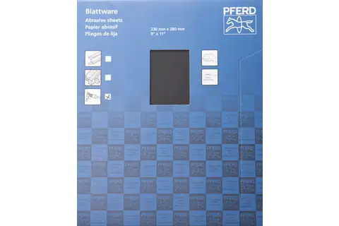 Waterproof paper-backed abrasive sheet 230x280 mm BP-W ECO PAINT SiC150 for working on paint 3