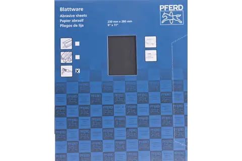 Waterproof paper-backed abrasive sheet 230x280 mm BP-W ECO PAINT SiC220 for working on paint 3