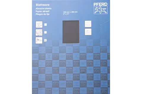 Waterproof paper-backed abrasive sheet 230x280 mm BP-W ECO PAINT SiC320 for working on paint 3