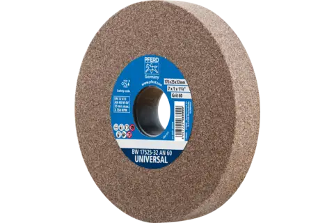 Bench grinding wheel dia. 175x25 mm centre hole dia. 32 mm A60 for general grinding work 1