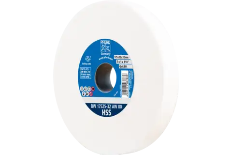 Bench grinding wheel dia. 175x25 mm centre hole dia. 32 mm A80 for sharpening HSS pilot drills 1