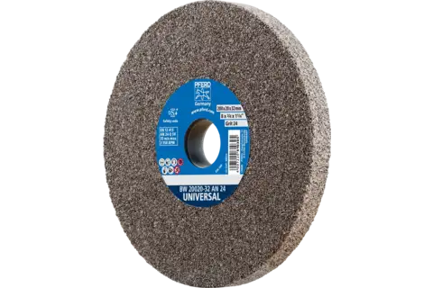 Bench grinding wheel dia. 200x20 mm centre hole dia. 32 mm A24 for general grinding work 1