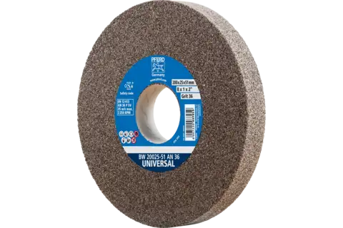 Bench grinding wheel dia. 200x25 mm centre hole dia. 51 mm A36 for general grinding work 1