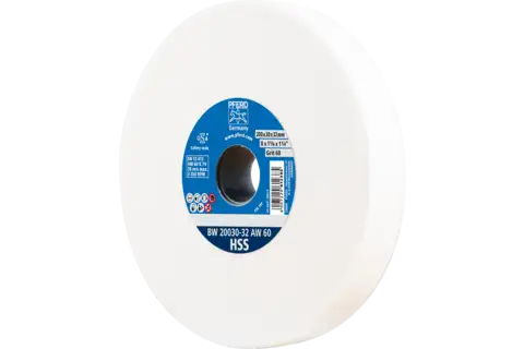 Bench grinding wheel dia. 200x30 mm centre hole dia. 32 mm A60 for sharpening HSS pilot drills 1