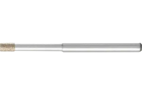 Mola abrasiva in CBN cil. Ø 2,6 mm gambo Ø 3 mm B64 (fine) per la rettifica di fori/raggi 1