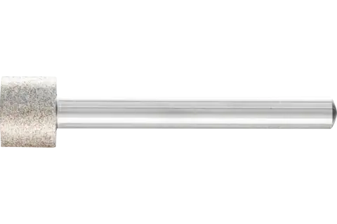 Meule sur tige CBN, cylindrique Ø 13,0 mm, tige Ø 6 mm B126 (moyenne) pour usinage d'alésages/de rayons 1