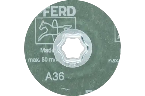 COMBICLICK aluminium oxide fibre disc dia. 100mm A36 for general use 3