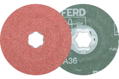 COMBICLICK aluminium oxide fibre disc dia. 100mm A36 for general use 1
