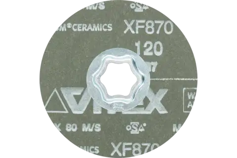 Disco in fibra granulo ceramico COMBICLICK Ø 100 mm CO-COOL120 per acciaio inox 2