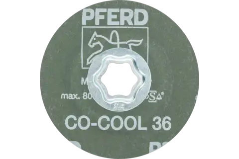 Disco in fibra granulo ceramico COMBICLICK Ø 100 mm CO-COOL36 per acciaio inox 3