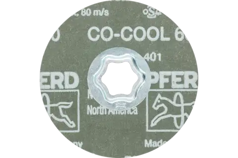 Disque en fibres à grain céramique COMBICLICK Ø 100 mm CO-COOL60 pour acier inoxydable 3