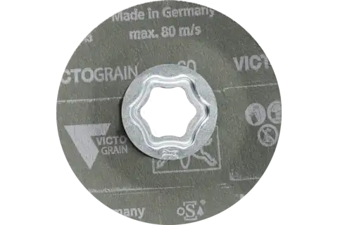 Disque en fibres COMBICLICK Ø 100 mm VICTOGRAIN-COOL60 pour acier et acier inoxydable 3