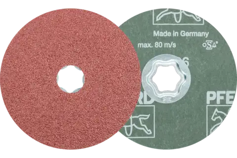 COMBICLICK aluminium oxide fibre disc dia. 115 mm A36 for general use 1