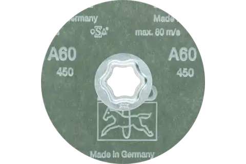 Genel kullanım için COMBICLICK alüminyum oksit fiber disk çap 115mm A60 3