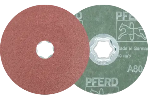 COMBICLICK aluminium oxide fibre disc dia. 115 mm A80 for general use 1