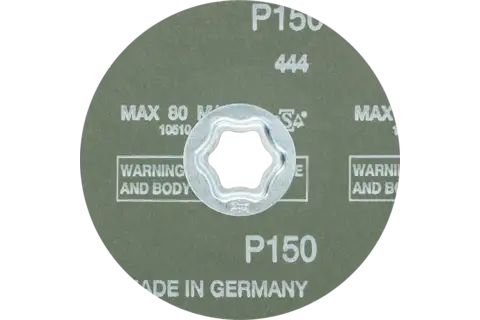 Disco in fibra corindone COMBICLICK Ø 115 mm A-COOL150 per acciaio inox 3