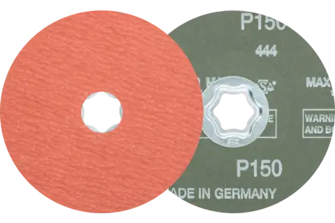 Disco in fibra corindone COMBICLICK Ø 115 mm A-COOL150 per acciaio inox 1
