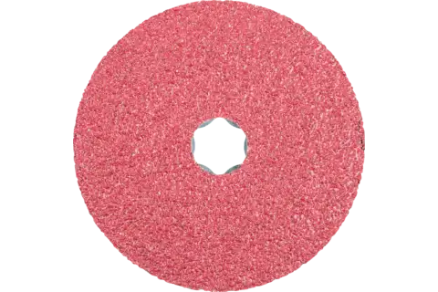 COMBICLICK ceramic oxide grain fibre disc dia. 115 mm CO24 for high stock removal on steel 2