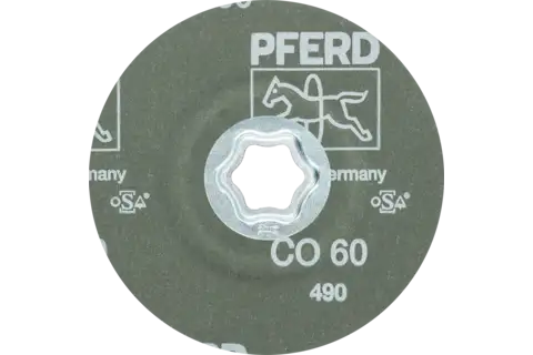 COMBICLICK ceramic oxide grain fibre disc dia. 115 mm CO60 for high stock removal on steel 3