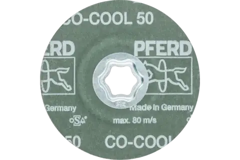 COMBICLICK fiberschijf met keramische korrel Ø 115 mm CO-COOL50 voor edelstaal 3