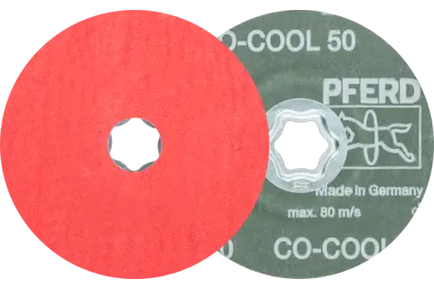 Disco in fibra granulo ceramico COMBICLICK Ø 115 mm CO-COOL50 per acciaio inox 1