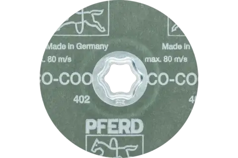 COMBICLICK fiberschijf met keramische korrel Ø 115 mm CO-COOL80 voor edelstaal 3