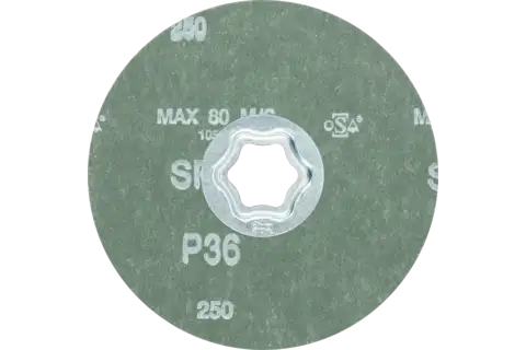 Disco in fibra granulo SiC COMBICLICK Ø 115 mm SIC36 per metalli non ferrosi duri 3
