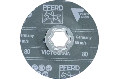 COMBICLICK fibre disc dia. 115 mm VICTOGRAIN 80 maximum performance on steel 2