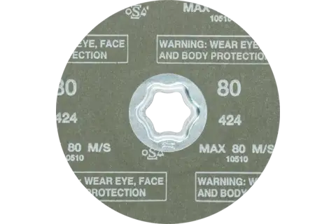 Disco de lija COMBICLICK, circonio, Ø 115 mm Z80 para un arranque máximo en acero 3