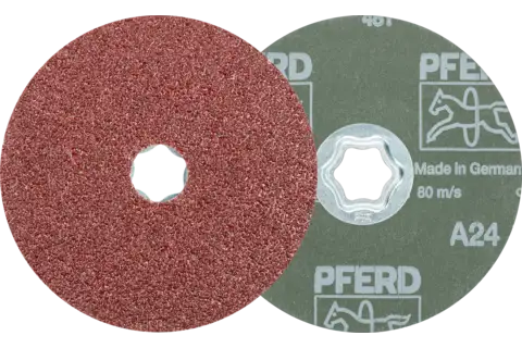 Disque en fibres à grain corindon COMBICLICK Ø 125 mm A24 pour applications universelles 1