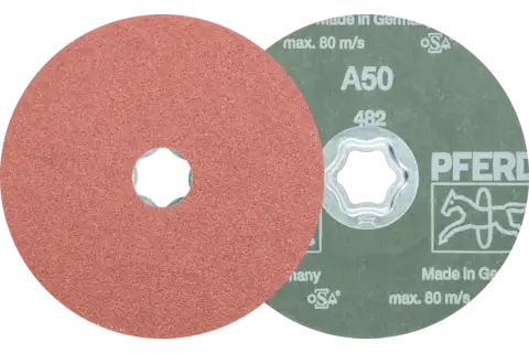 COMBICLICK aluminium oxide fibre disc dia. 125 mm A50 for general use 1