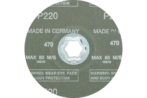 Disco in fibra corindone COMBICLICK Ø 125 mm A-COOL220 per acciaio inox 3