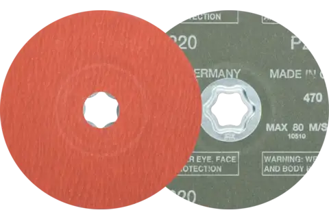 Disque en fibres à grain corindon COMBICLICK Ø 125 mm A-COOL220 pour acier inoxydable 1