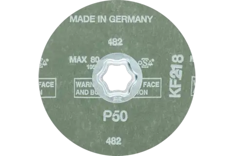 Paslanmaz çelik için COMBICLICK alüminyum oksit fiber disk çap 125mm A-COOL50 3