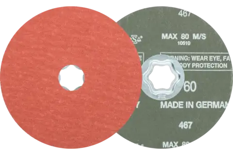 COMBICLICK aluminium oxide fibre disc dia. 125 mm A-COOL60 for stainless steel 1