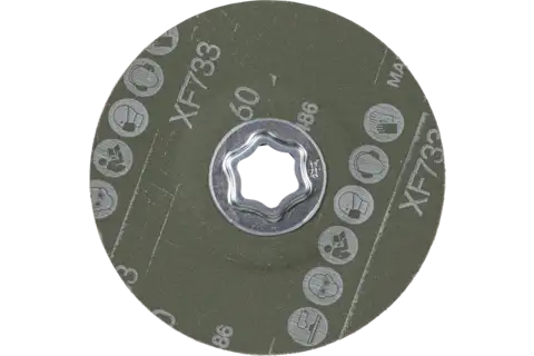 Disco in fibra granulo ceramico COMBICLICK Ø 125 mm CO-ALU60 per metalli non ferrosi teneri 3