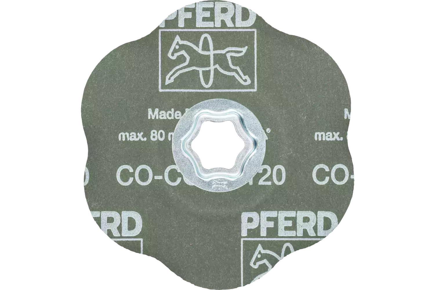 COMBICLICK fiberschijf met keramische korrel Ø 125 mm CO-COOL120 CONTOUR voor contouren 3