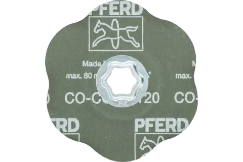 COMBICLICK fiberschijf met keramische korrel Ø 125 mm CO-COOL120 CONTOUR voor contouren 3