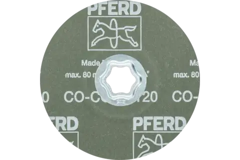 Disco de lija COMBICLICK, grano cerámico, Ø 125 mm CO-COOL120 para acero inoxidable 3