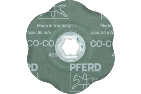 COMBICLICK ceramic oxide grain fibre disc dia. 125 mm CO-COOL60 CONTOUR for contours 3