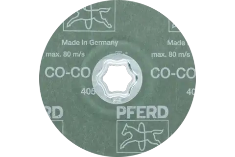 Disco in fibra granulo ceramico COMBICLICK Ø 125 mm CO-COOL60 per acciaio inox 3