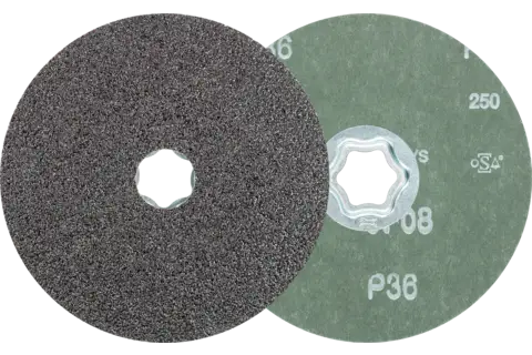 Disco in fibra granulo SiC COMBICLICK Ø 125 mm SIC36 per metalli non ferrosi duri 1